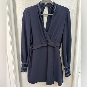 Navy blue long sleeve dress